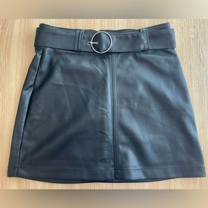 Ultra high rise hollister leather skirt